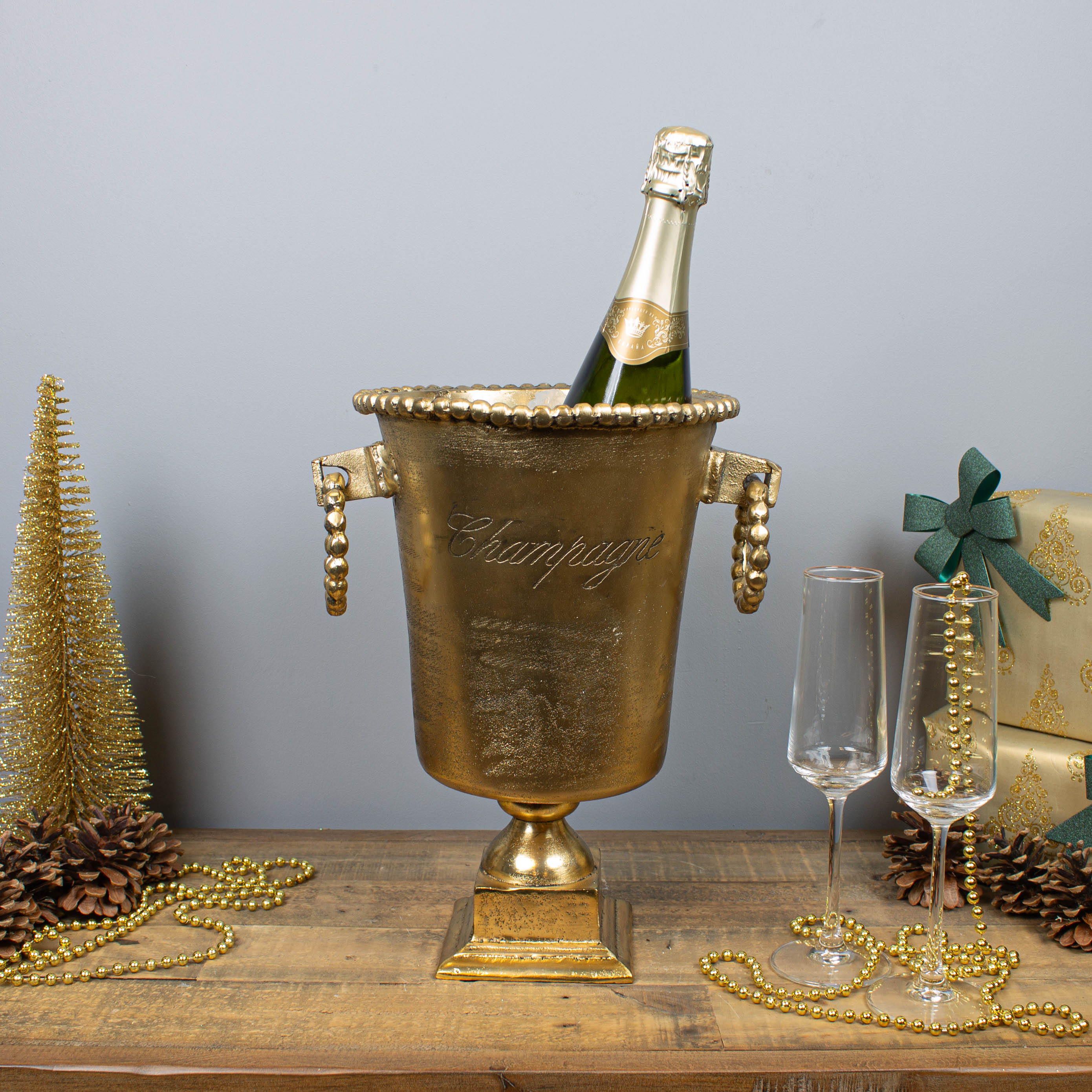 Small Gold Champagne Bucket