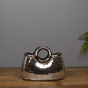 Mirror Mosaic Handbag, 18 cm