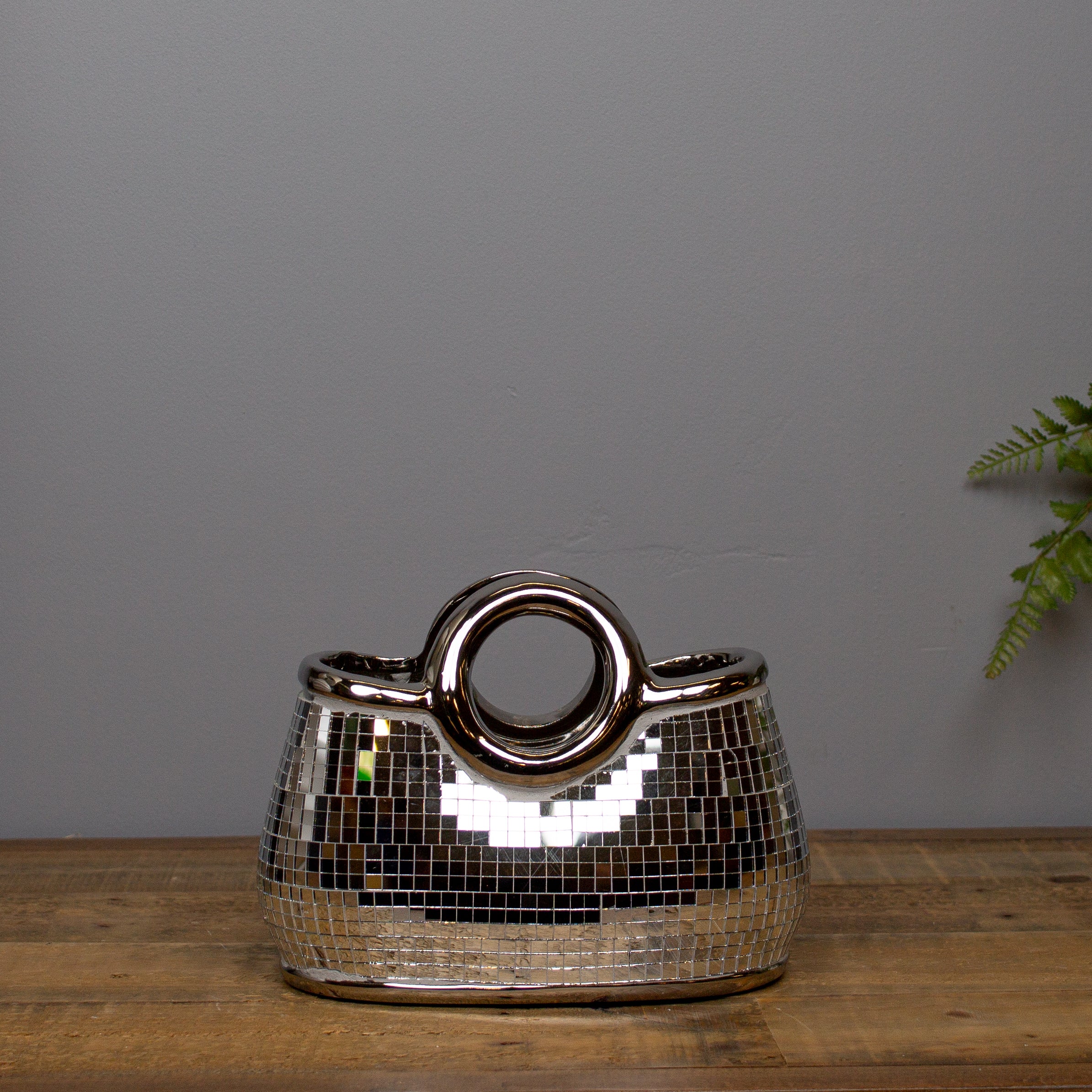 Mirror Mosaic Handbag, 18 cm