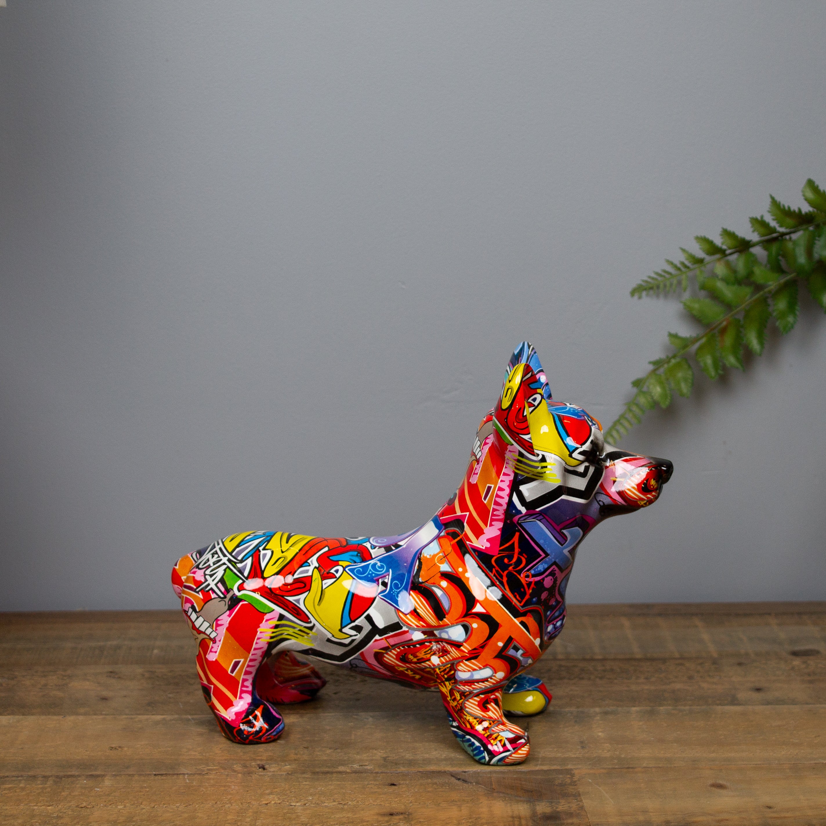 Graffiti Corgi Ornament 25 cm