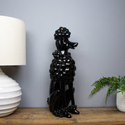 Sitting Poodle, Black