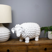 Giant White Sheep Sculpture