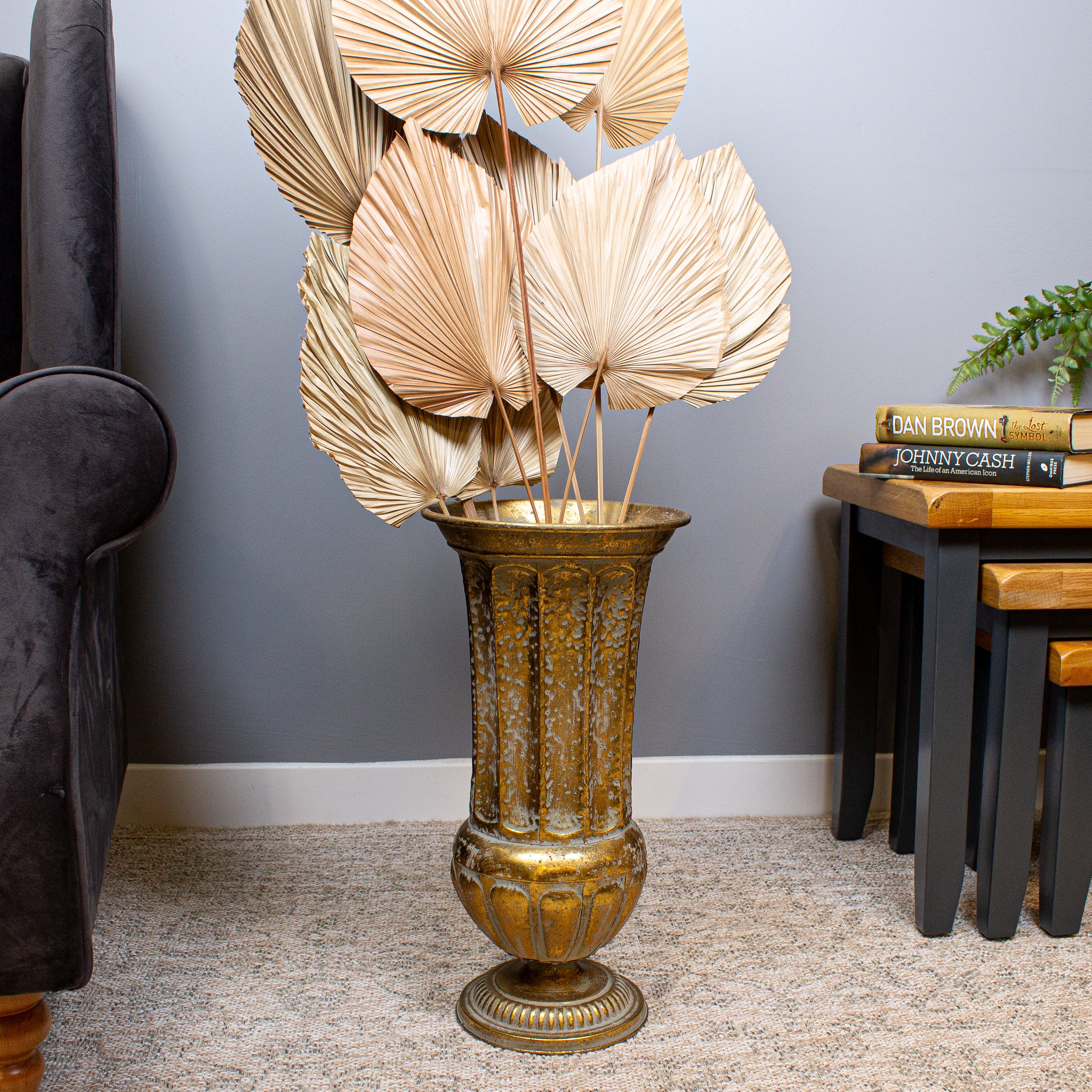 Gold Tangier Vase, 49 cm