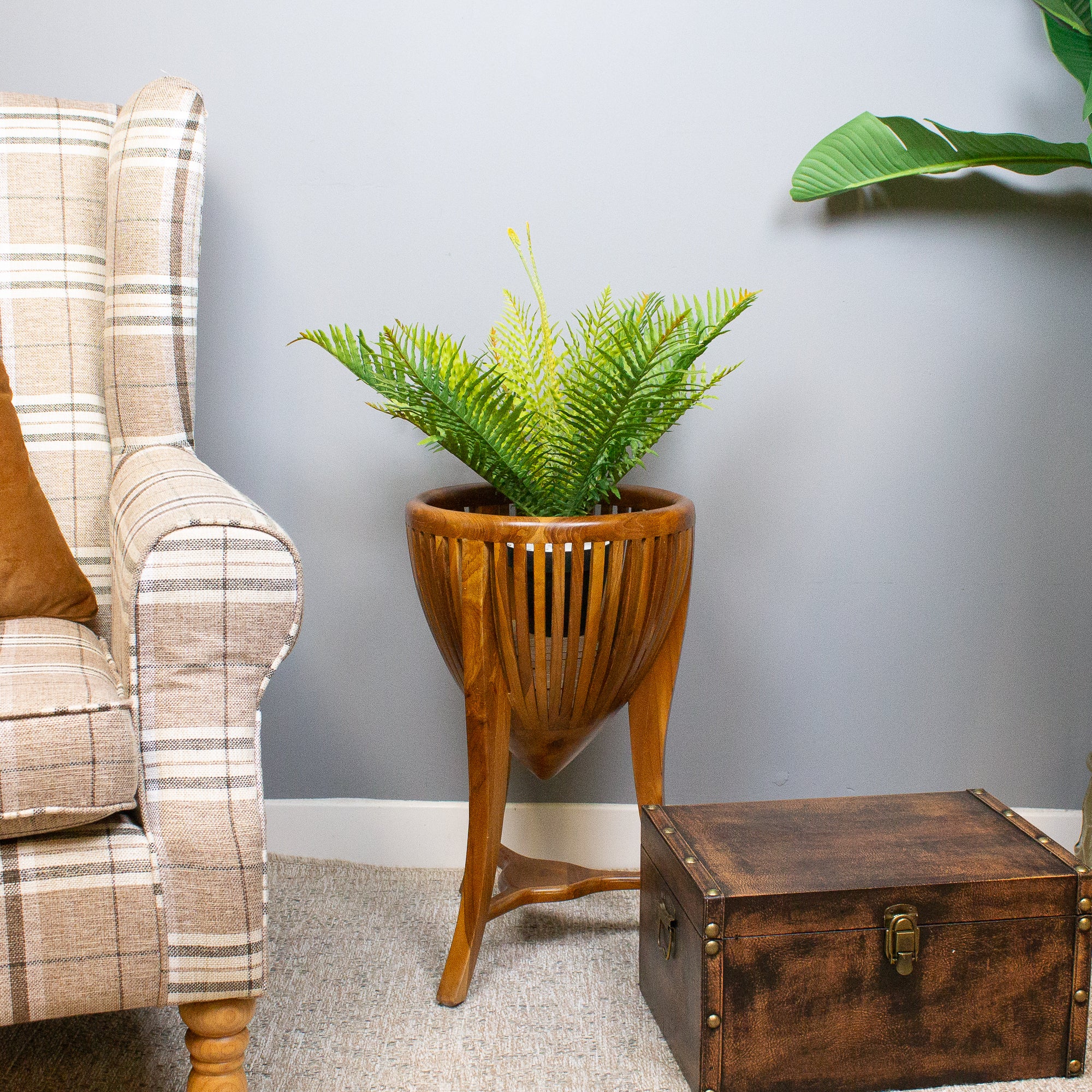 Teak Jardinière Planter Stand 50 cm