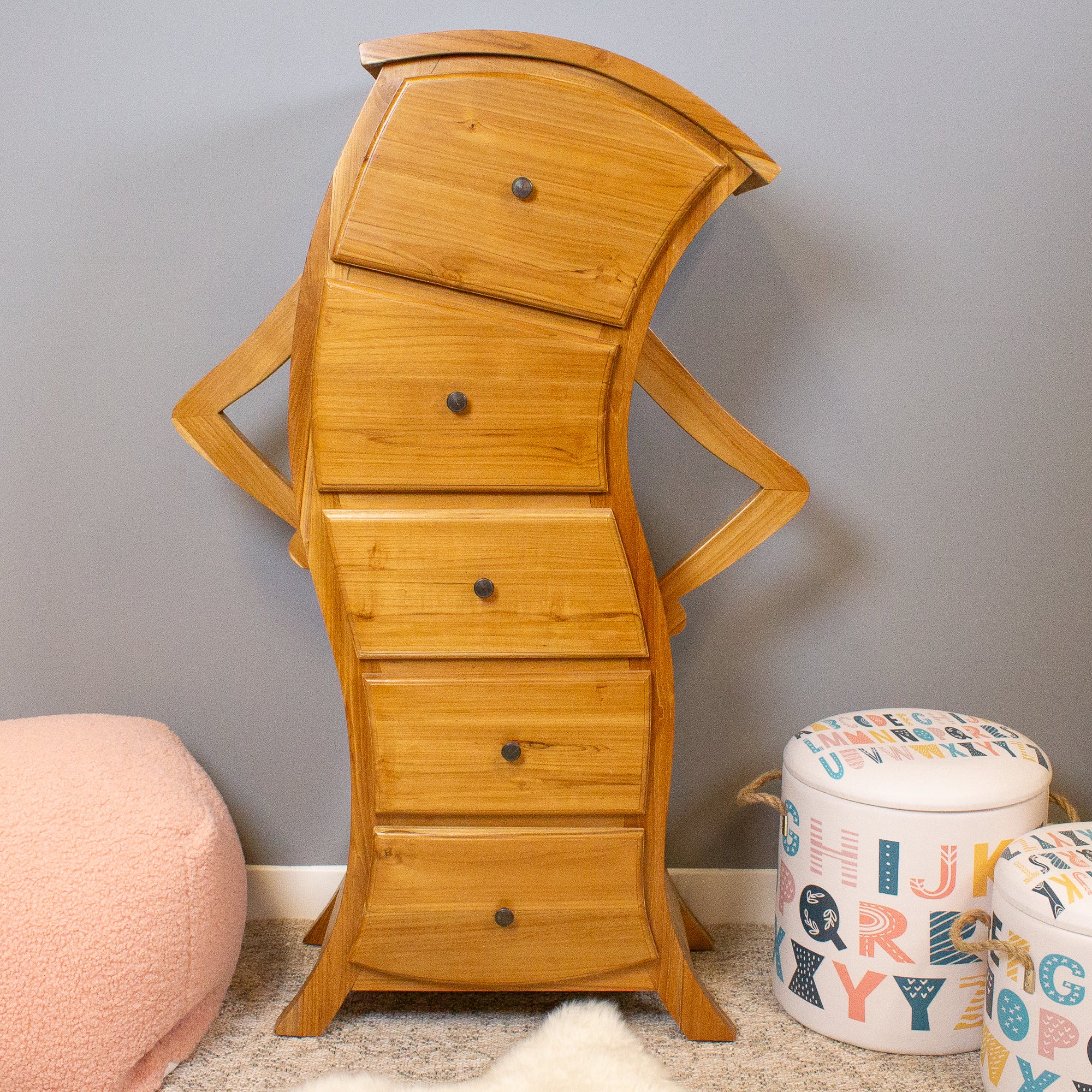 Barnaby Teak Chest of Drawers