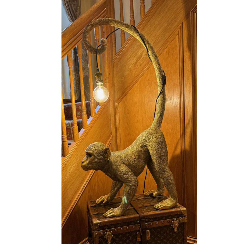 Long-Tailed Monkey Floor Lamp