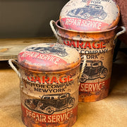 New York Motor Co. Storage Stool