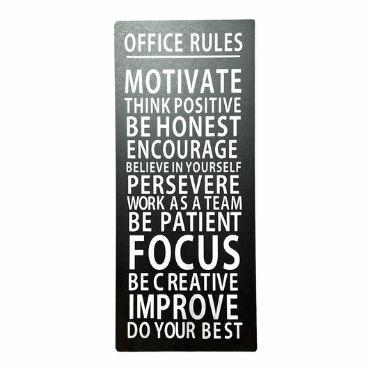 Office Rules Sign