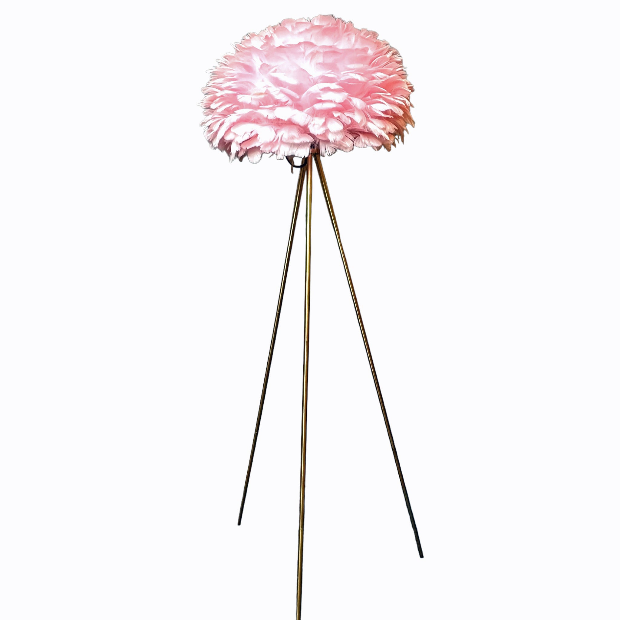 Feather Standard Lamp, Pink