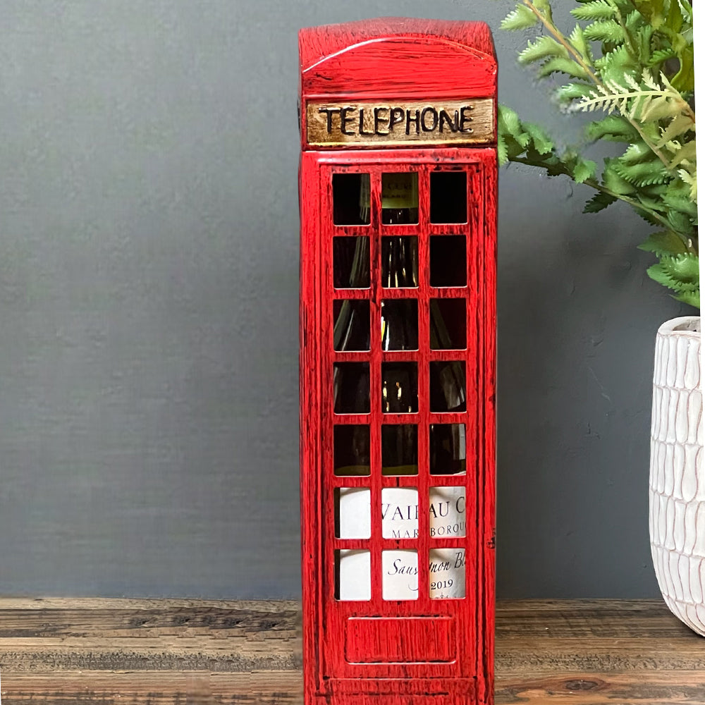 Telephone Box Wine Holder