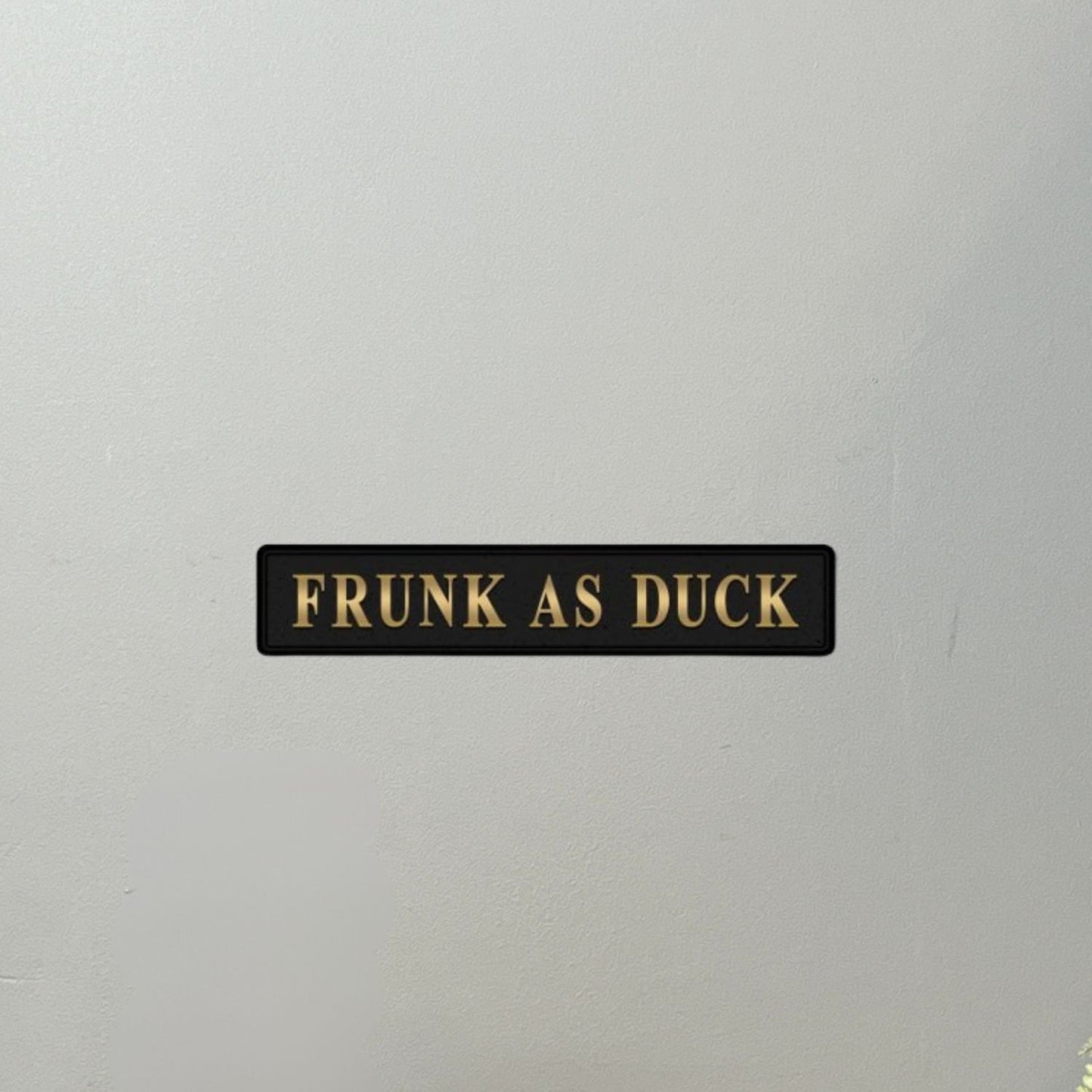 Frunk As Duck Street Sign