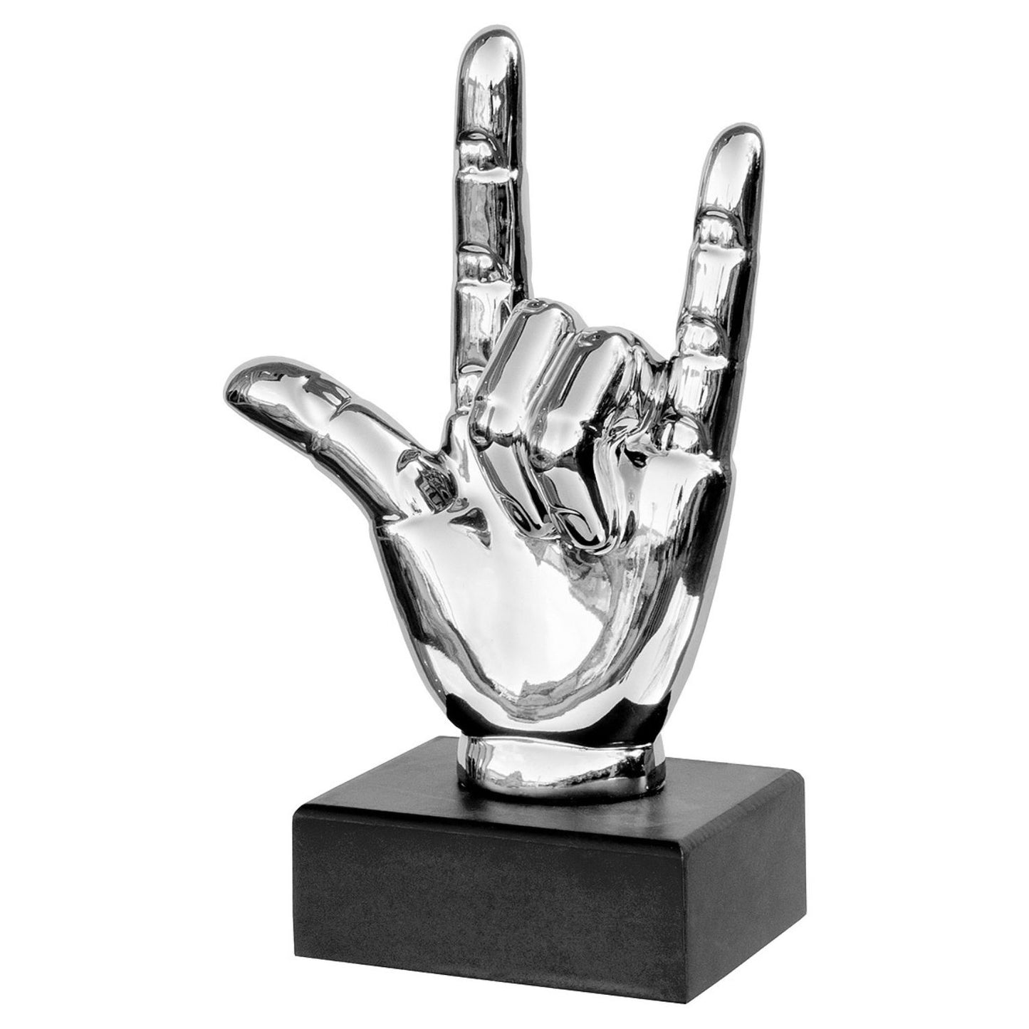 'Lets Rock' Silver Hand