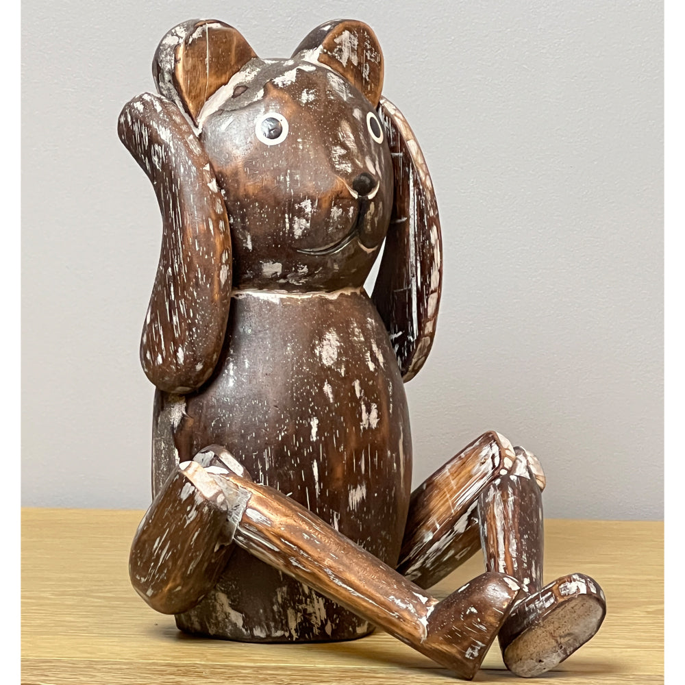 Articulated Brown Wooden Bear