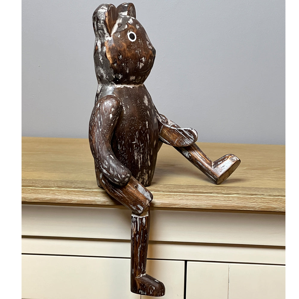 Articulated Brown Wooden Bear
