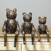 Articulated Brown Wooden Bear