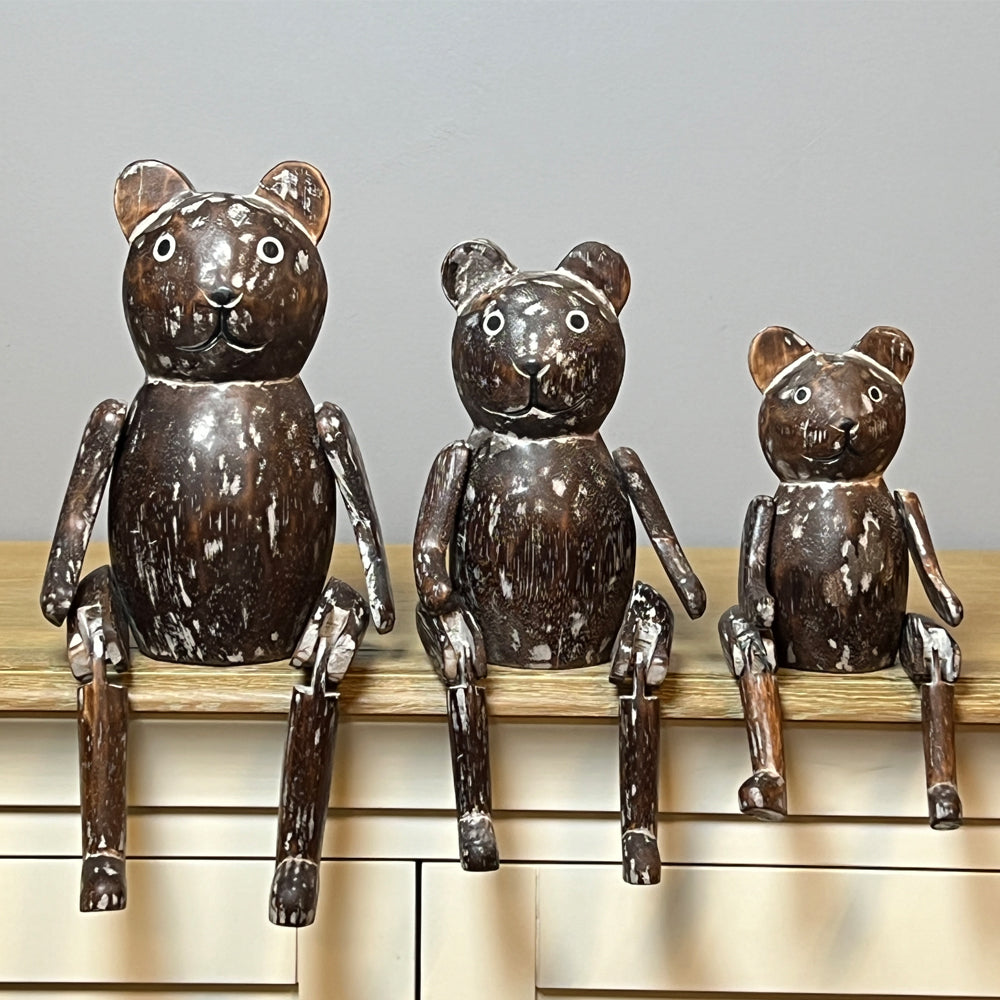 Articulated Brown Wooden Bear